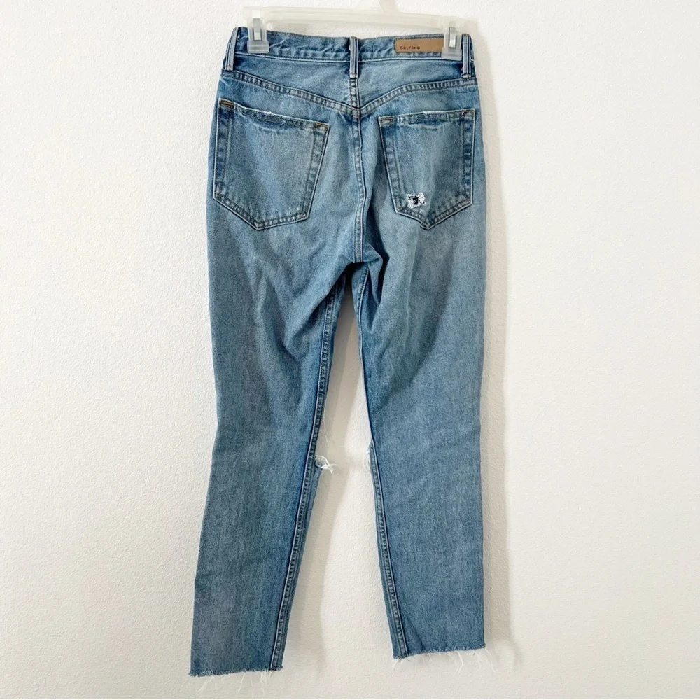 GRLFRND Karolina High-Rise Crop Jeans A Little More Love Revolve Distressed 25